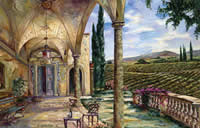 Beautiful Tuscan Vineyard painting